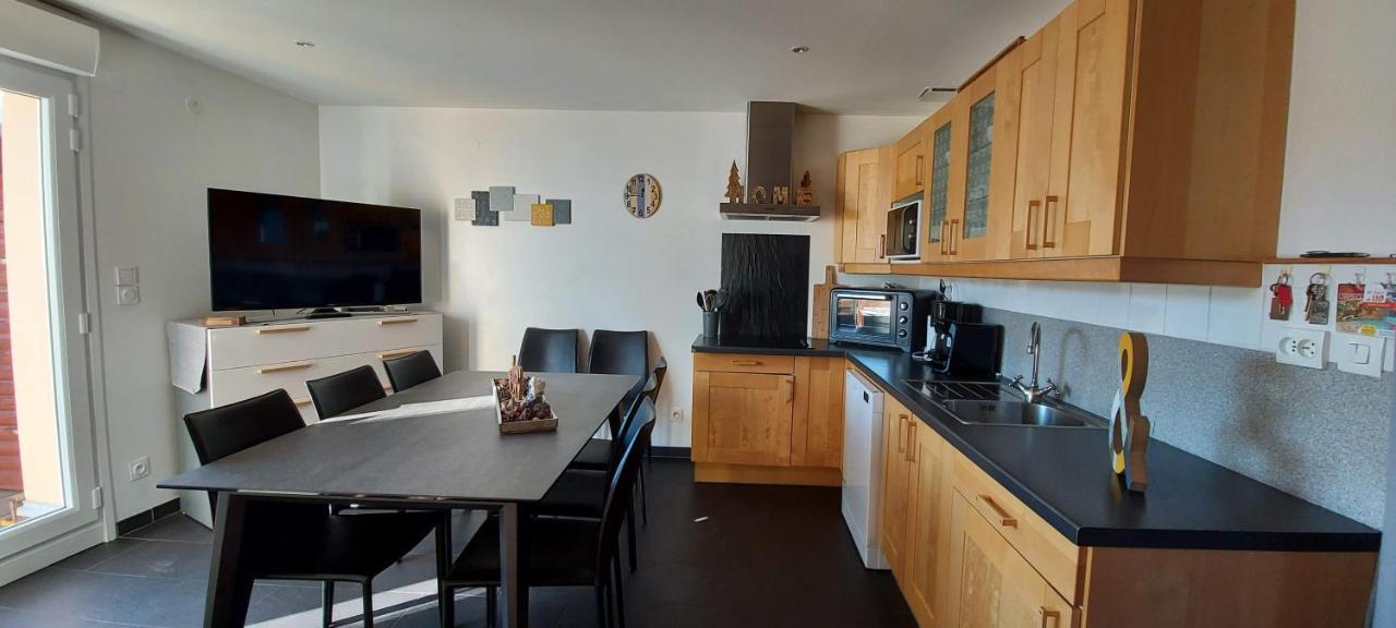 Résidence Campredon - 6 à 8 pers - Linge Inclus - Terrasse 25m2 plein sud - Jardin - Internet - Parking - Navette pied du logement Font-Romeu-Odeillo-Via Exterior foto